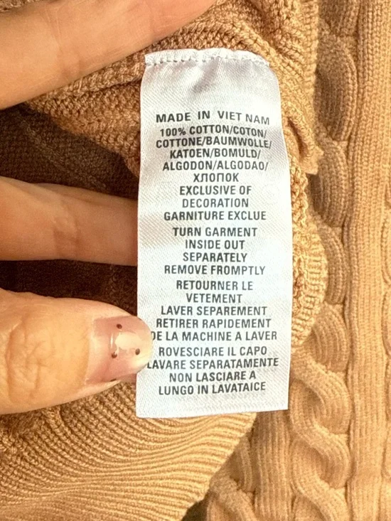 Polo by Ralph Lauren Cable-Knit Button Cardigan Size L - Picture 4 of 7